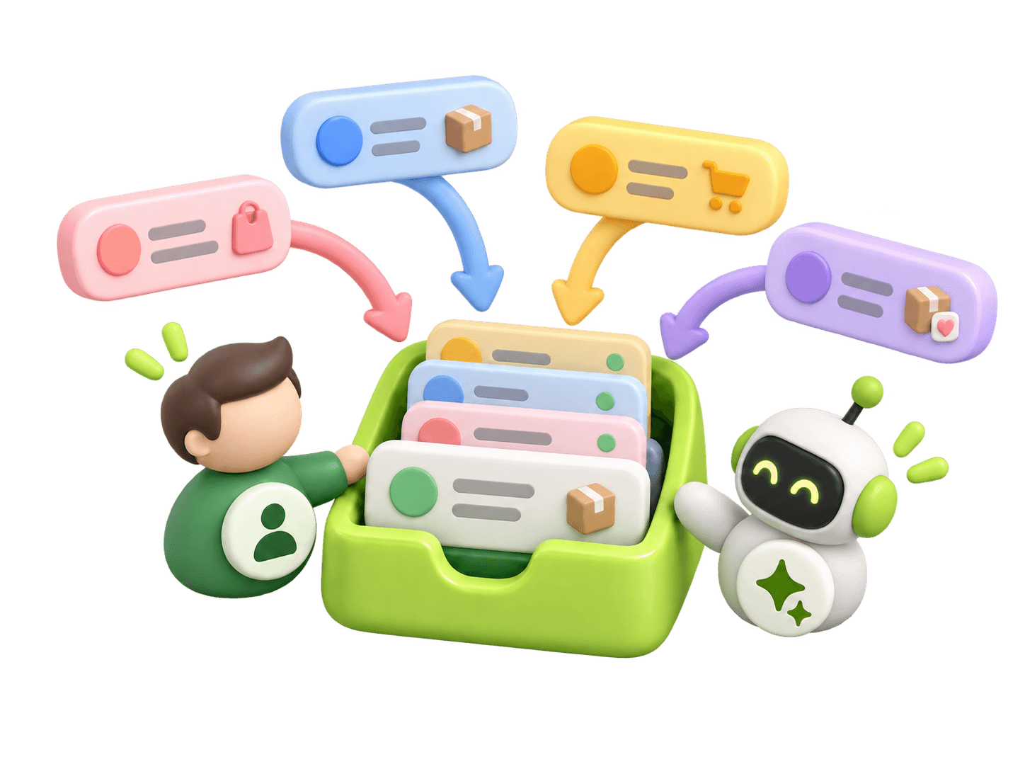 Akked shared inbox and customer order context